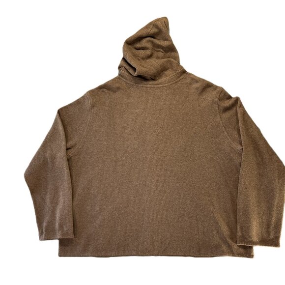 NWT Eileen Fisher Sz 3X 2 Piece Set Hooded Jacket Drawstring Pants Brown Cotton - Picture 9 of 14